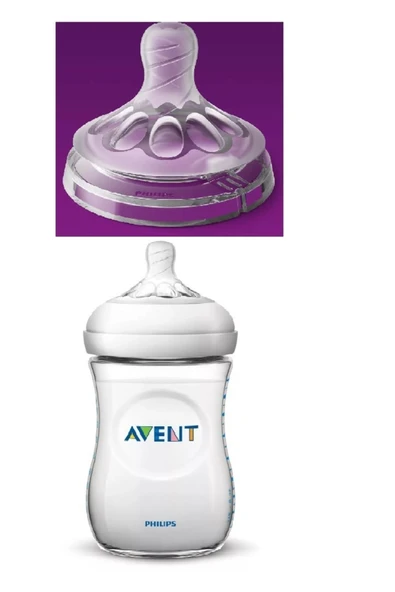 Philips Avent %100 Natural Biberon Yumuşak Emziği Orta Akışlı 3 Delikli 2'li Biberon Emziği 3 Ay+ - 2