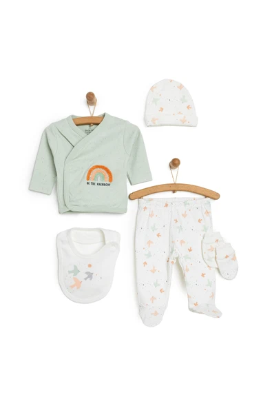 Little Life Yenidoğan 5li Askı Hastane Çıkışı Kız Bebek Mint Yenidoğan - 1