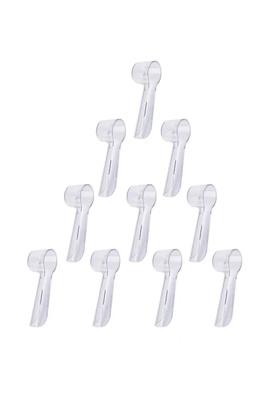 Orident Oral-b Uyumlu Şarjlı Diş Fırçası Ve Elektrikli Diş Fırçası Başlıkları Için Koruma Kapağı 10 Adet ürün görseli