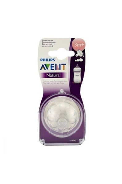 Philips Avent Natural Biberon Emziği 3m 2'li - 1