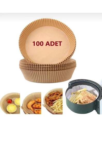 Milae Her Modele Uyumlu Xl & Xxl 100 Adet Airfryer Pişirm Kağıdı - Hijyenik Yağlı Kağıt - Airfryer Ustası ürün görseli