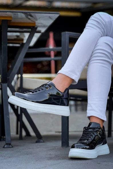 KB-X20 Kuback Siyah Rugan  Günlük Erkek Ayakkabı - Resim 3