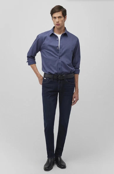 Mavi Erkek Slim Fit Jean Pantolon - Minimalist Günlük Tarz