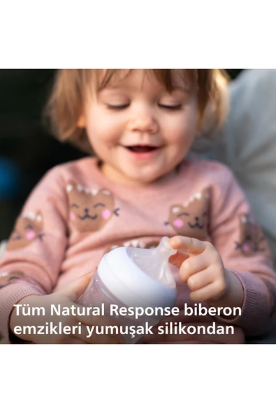 Philips Avent Avent Natural Response Biberon Emziği 2 Numara +0 Ay 2'liSCY962/02 - 6