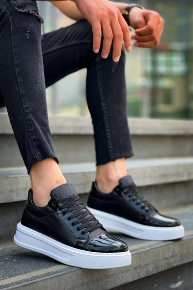 KB-X46 Kuback Siyah Rugan Bağcıklı  Günlük Erkek Ayakkabı ürün görseli