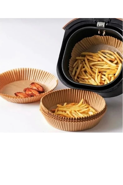 Milae Her Modele Uyumlu Xl & Xxl 100 Adet Airfryer Pişirm Kağıdı - Hijyenik Yağlı Kağıt - Airfryer Ustası - Resim 4
