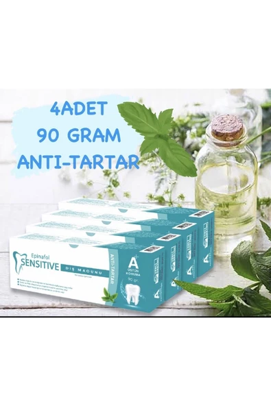 Epinafol Sensitive Diş Macunu Anti Tartar 4'lü Set - Resim 2