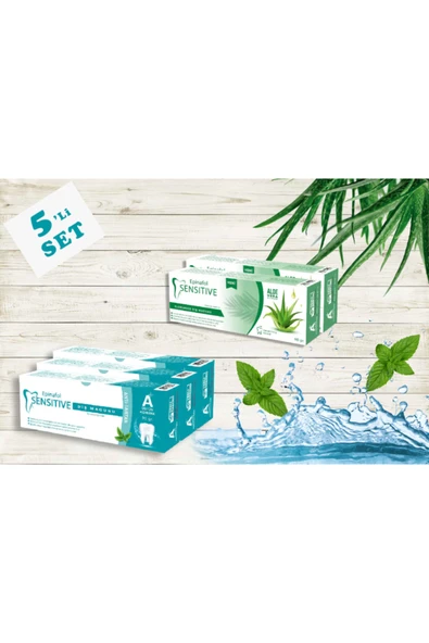 Epinafol Sensitive Diş Macunu 5’li Aloe Vera Anti-tartar ürün görseli