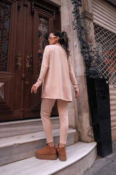 Kadın Uzun Kollu Krep üçlü Takım - Resim 7