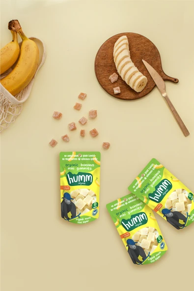 Humm Organic Organik Glutensiz Vegan Muzlu Mini Küpler 30g X 3 Adet - Resim 3