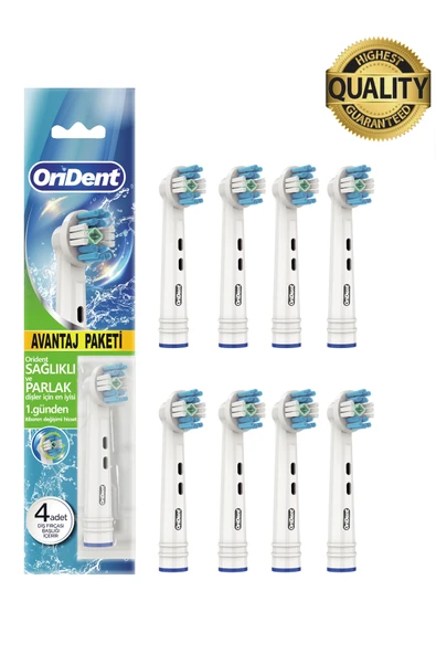 Orident Whitening Pro Oral B Uyumlu 8 Adet Yedek Başlık - Beyazlatma Teknolojisi & Premium Quality ürün görseli