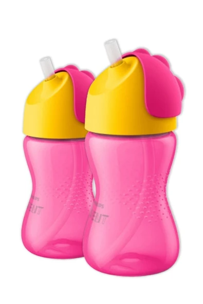 Philips Avent Desenli Pipetli Bardak 300 Ml Kız 12m+ X 2