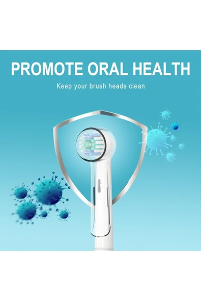 Orident Oral-b Uyumlu Şarjlı Diş Fırçası Ve Elektrikli Diş Fırçası Başlıkları Için Koruma Kapağı 6 Adet - Resim 4