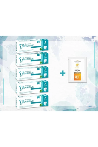 Epinafol Sensitive 5'li Aplus Anti Tartar Diş Macunu Cozmoderm Güneş Kremi Hediyeli