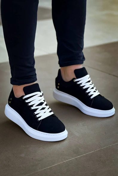 KB047  Kuback Siyah Süet Günlük Erkek  Ayakkabı - Resim 2