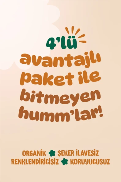Humm Organic 4'lü Tatlı Atıştırmalık Paketi 55 G X 4 Adet - Resim 5