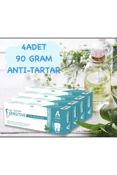 Epinafol Sensitive Diş Macunu Anti Tartar 4'lü Set ürün görseli