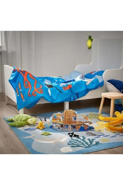 IKEA Peluş Kaplumbağa Yumuşak Oyuncak Yeşil, 44 Cm Çocuk Peluş Oyuncaklar - 4