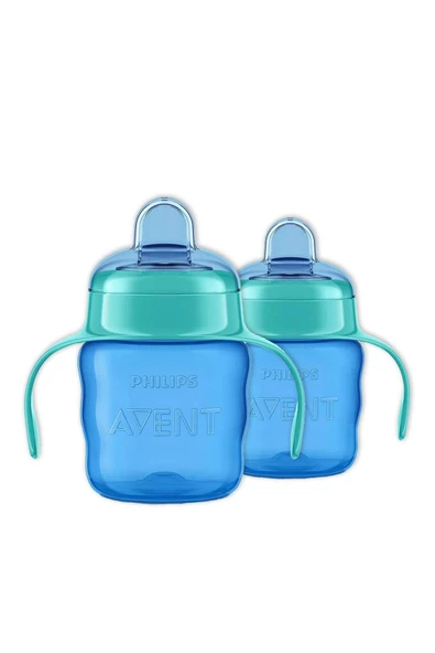 Philips Avent Eğitici Damlatmaz Bardak Erkek 6m 200 ml X 2 - 1