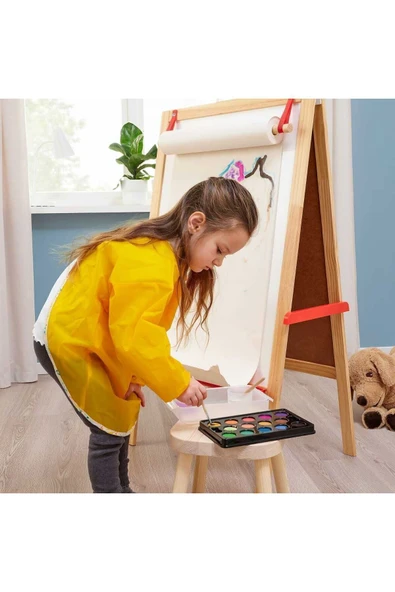 IKEA Mala Boyama Aktivite Önlüğü Uzun Kollu Sarı 60 Cm - Resim 2