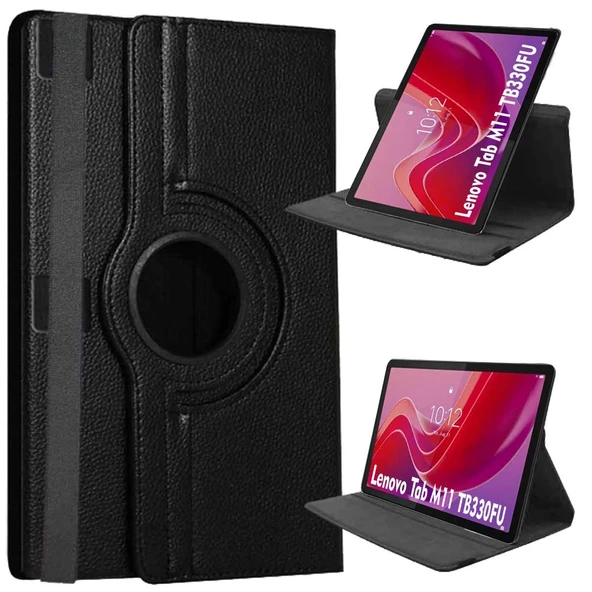Lenovo Tab M11 TB330FU Uyumlu Döner Standlı Tablet Kılıfı ürün görseli 1