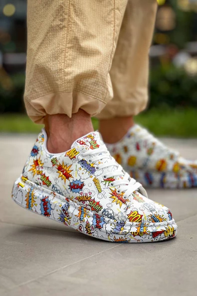 KB-X500  Kuback  Beyaz Boom  Bağcıklı  Günlük Erkek  Ayakkabı ürün görseli