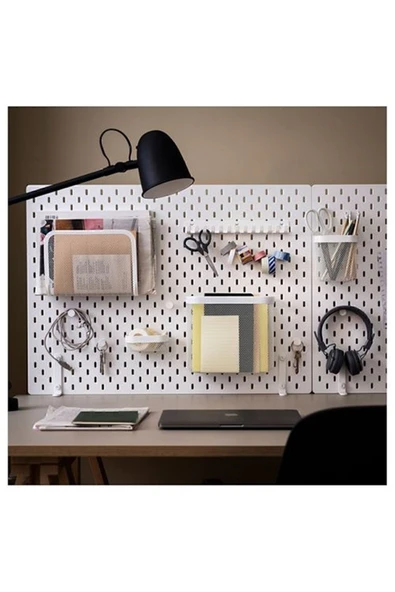 IKEA 130 x 150 Skadıs Çok Amaçlı Pano Parçası, Beyaz - Resim 4