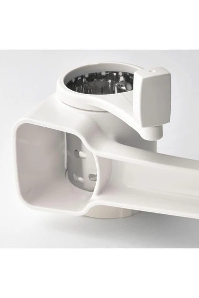 IKEA Rende, Beyaz Renk 17 cm Meridyendukkan 2'li Döner Rende Aparatı Paslanmaz Çelik - Resim 3