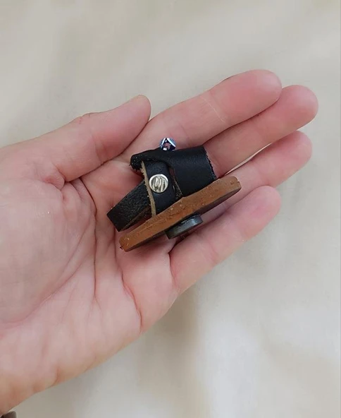 Magnet Deri Sandalet Terlik Mıknatıslı Magnet Buzdolabı Süsü - 2