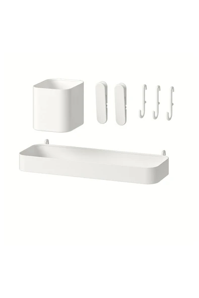 IKEA SKÅDIS 7'li Set çok amaçlı pano parçası, impala ticaret ,beyaz, 7 adet - Resim 2