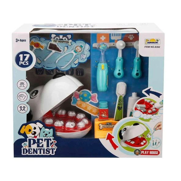 3162 Veteriner Diş Hekimi Seti 17 Parça -Sunman - 4
