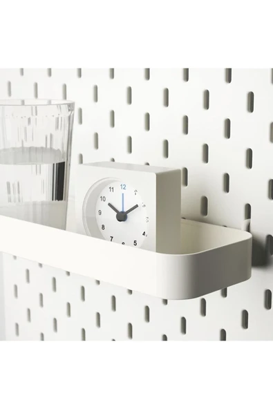 IKEA Skadıs Çok Amaçlı Pano Parçası Çelik Raf Genişlik: 28 cm Derinlik: 9 cm Yükseklik: 3 cm - 2