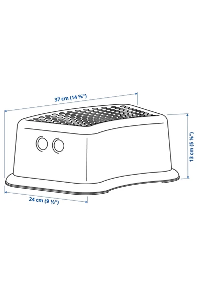 IKEA Beyaz Çocuk Banyo Basamak Beyaz-yeşil Plastik - Resim 6