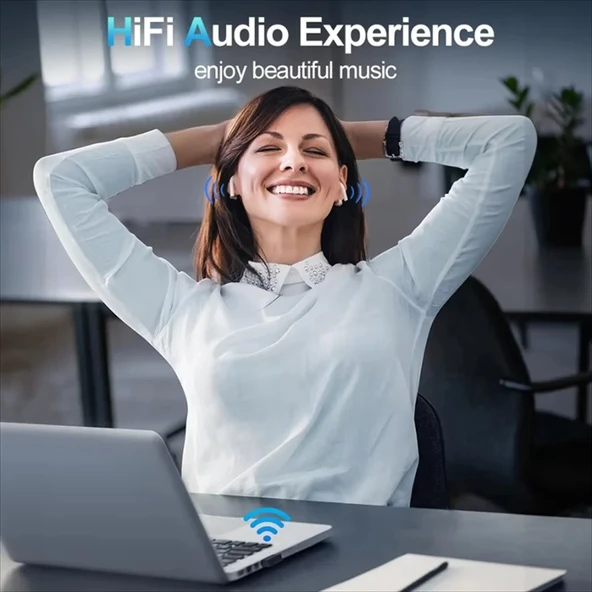 USB Bluetooth Dongle Pc Laptop Kablosuz Bluetooth 5.4 Adaptör V5.4 Bluetooth Aparatı - 4