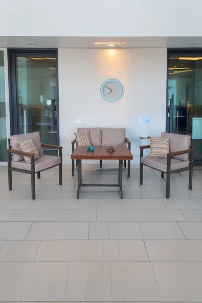 NEOKAS Bahce Mobilyası, Modern Balkon Mobilyası, Kafe Oturma Takımı, Teras Koltugu, 1+1+2+M ürün görseli