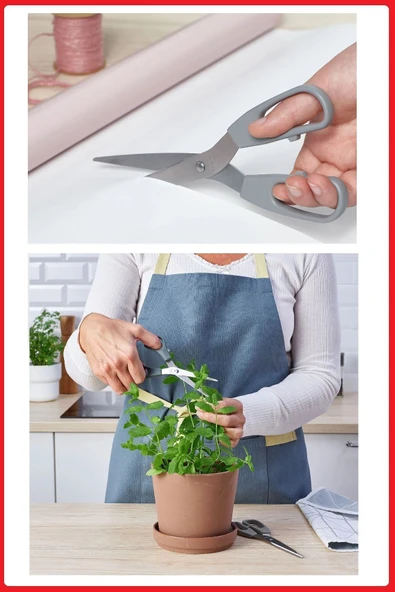 IKEA Çok Amaçlı 2'li Mutfak Makası, 15 cm & 21 cm - Resim 3