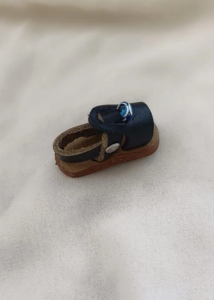 Magnet Deri Sandalet Terlik Mıknatıslı Magnet Buzdolabı Süsü