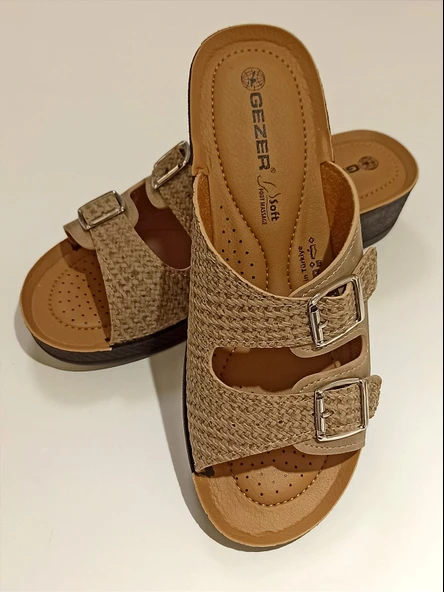 Monalisa Home Lüks Gösterişli Yumuşak Taban Krem 38 Numara Terlik ürün görseli