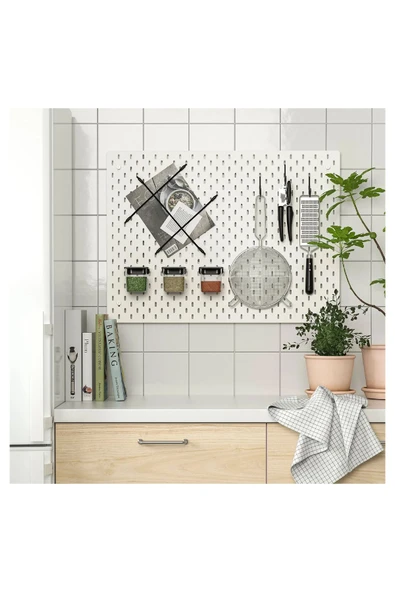 IKEA Skadis çok amaçlı pano parçası esnek ip, siyah, 27 cm, 3 adet - Resim 6