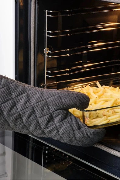 IKEA Fırın Eldiveni Ve Tutacak Takımı Gri Renk - Resim 3