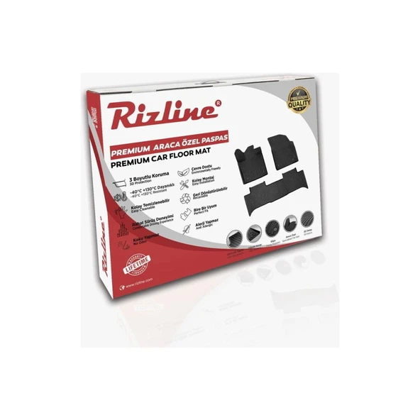 Rizline Premium Citröen C4 2020 Sonrası Havuzlu Paspas - 5