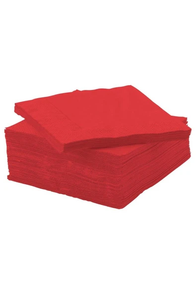 IKEA Fantastısk Peçete Kırmızı 24X24 Cm 50 Adet 50552367 ürün görseli 1