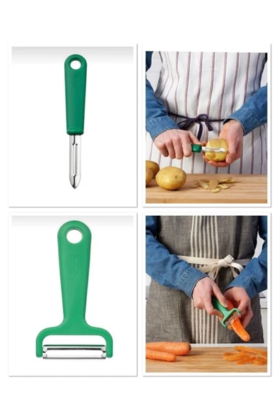 IKEA Düz Patates Soyacağı + Yan Soyacak Küçük Boy ürün görseli