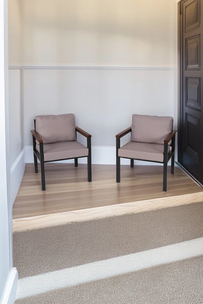 NEOKAS Bahce Mobilyası, Modern Balkon Mobilyası, Kafe Oturma Takımı, Teras Koltugu, 2 tekli Koltuk - Resim 2