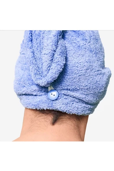 Decathlon Nabaiji Mikrofiber Saç Havlusu - Mavi - Impala Ticaret - Resim 3