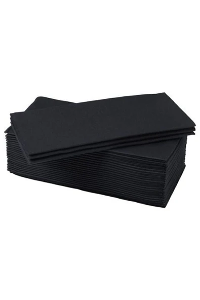 IKEA Siyah Mottaga Peçete 38x38 Cm 25 Adet
