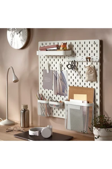 IKEA Skadıs 2 Adet Çok Amaçlı Pano Parçası 8 Cm Kıskaç Ataş - 4