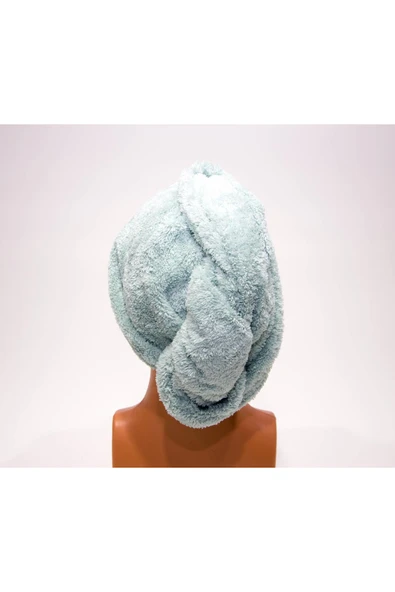 Decathlon Mikrofiber Saç - Baş Havlusu - Su Yeşili Nabaiji Meridyendukkan - Resim 3