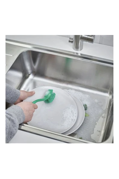 IKEA Antagen Plastik Bulaşık Fırçası- Yeşil - Resim 2