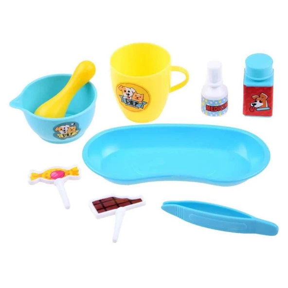 3162 Veteriner Diş Hekimi Seti 17 Parça -Sunman - 3